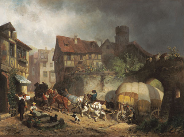 Swabian village scene from Reinhold Braun