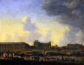 View of the river Seine, the Louvre and the Palais Bourbon, c.1655