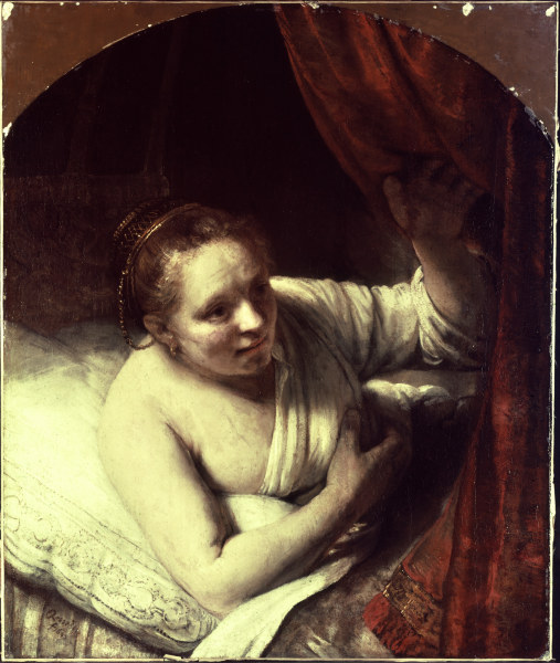 Rembrandt, Junge Frau im Bett from Rembrandt van Rijn