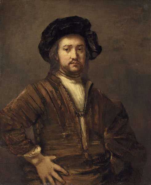 Bildnis eines Mannes mit in die Seite gestützten Armen from Rembrandt van Rijn