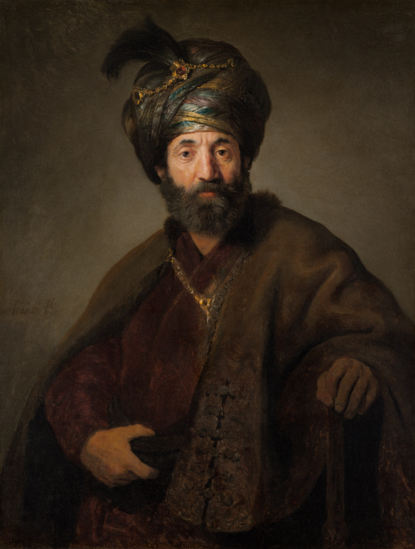 Rembrandt, Mann in oriental.Kostüm from Rembrandt van Rijn