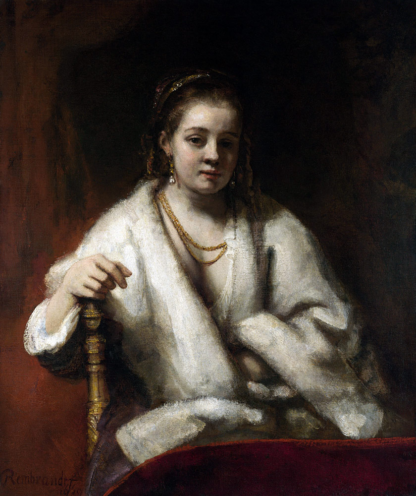 Portrait of Hendrickje Stoffels from Rembrandt van Rijn