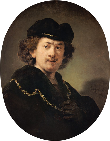 Self-portrait with the golden chain from Rembrandt van Rijn
