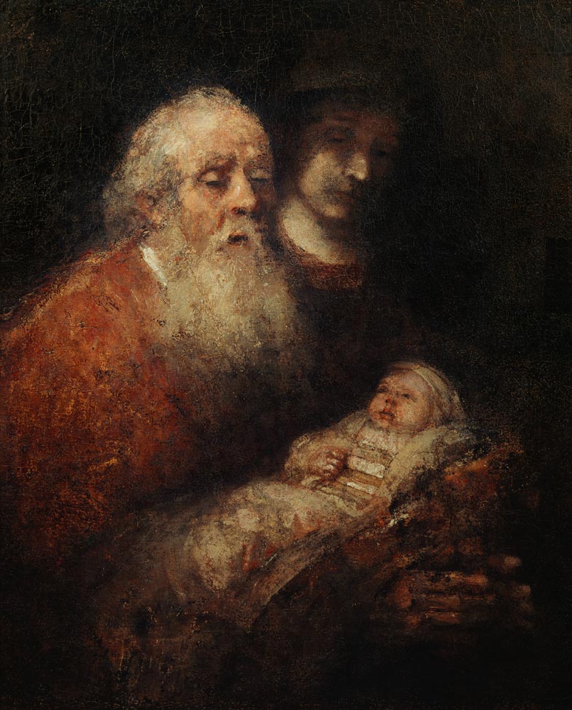 Rembrandt, Simeon mit Jesusknabe from Rembrandt van Rijn