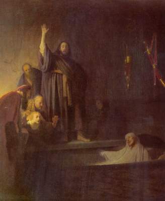 Auferweckung of the Lazarus from Rembrandt van Rijn