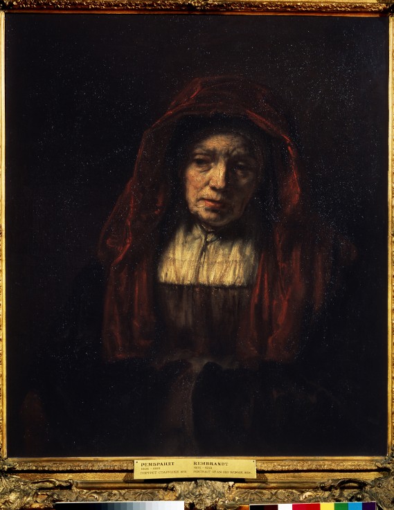 Portrait of an old woman from Rembrandt van Rijn