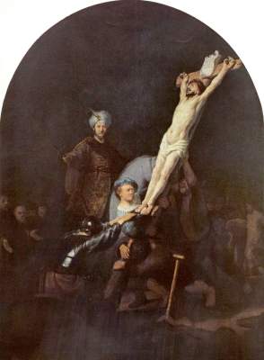 Cross raising from Rembrandt van Rijn