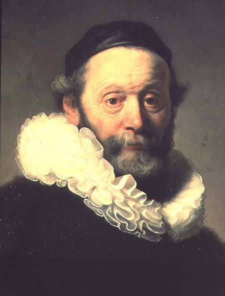 Portrait of Johannes Uyttenbogaert (detail) from Rembrandt van Rijn