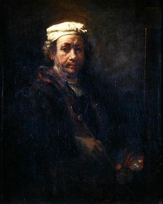 Portrait of the Artist at his Easel, 1660 (oil on canvas) from Rembrandt van Rijn