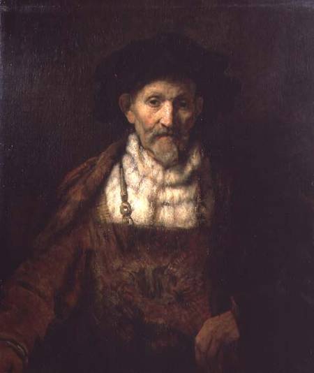 Portrait of an Old Man in Period Costume from Rembrandt van Rijn