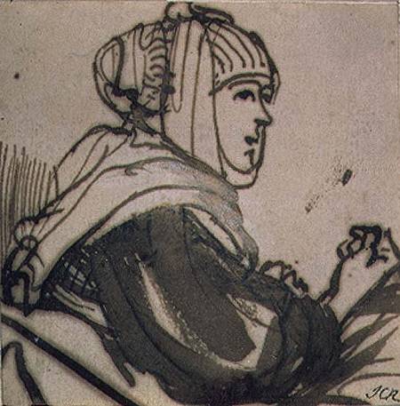 Portrait of Saskia from Rembrandt van Rijn