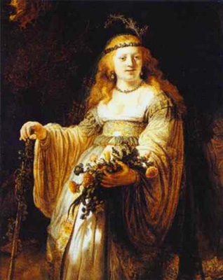 Saskia from Rembrandt van Rijn