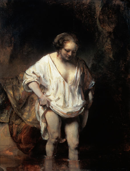 Woman Bathing in a Stream from Rembrandt van Rijn