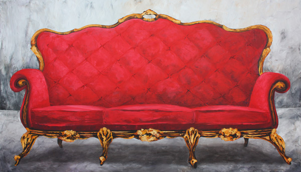 Rotes Sofa from Renate Berghaus