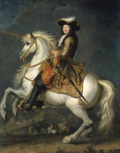 Equestrian Portrait of Louis XIV (1638-1715) from Rene Antoine Houasse
