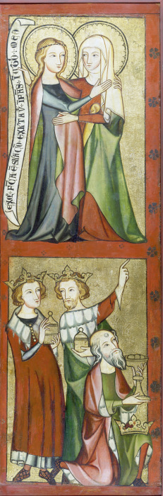 Visitation and Adoration of the Magi from Rheinischer Meister um 1330