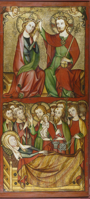 Coronation and Death of the Virgin from Rheinischer Meister um 1330