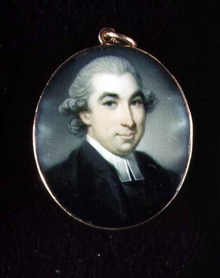 Miniature of an Unknown Clergyman from Richard Crosse