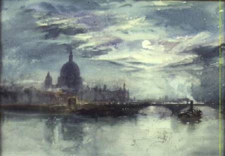 View of the Thames with St. Paul's in the Distance from Richard Henry Wright