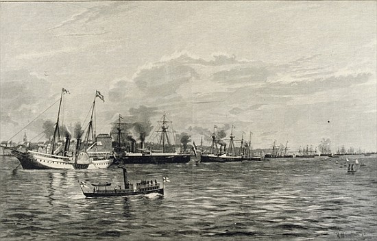 The Naval Review in Kiel on the 3rd September 1890 from Richard Huenten