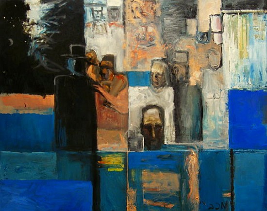 Judah and B''nai Israel Enter the Sea, 1999 (oil on canvas)  from Richard  Mcbee