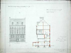 Design for a house for W. Flower Esq, Chelsea Embankment, London