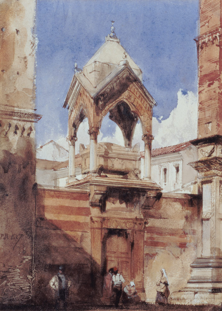 The Castelbarco Tomb, Verona from Richard Parkes Bonington
