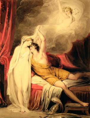 The Reconciliation of Paris and Helen (w/c and gouache on paper) from Richard Westall
