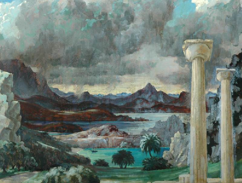 Storm over Greece (oil on canvas) from Richard Wyndham