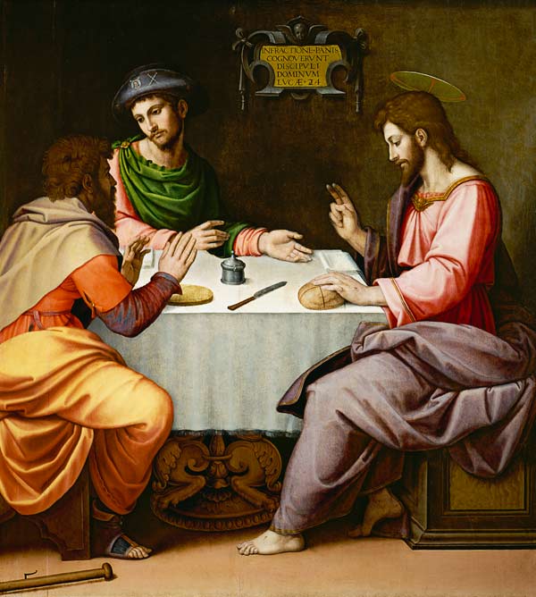 The Supper at Emmaus from Ridolfo Ghirlandaio
