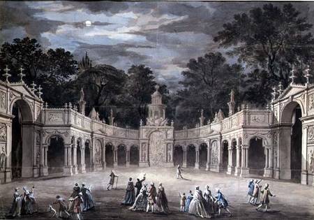 The Illuminations at Buckingham House for King George III's Birthday, June 4th from Robert Adam