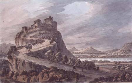 Rocky landscape with castle from Robert Adam