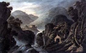 Classical landscape with cascade