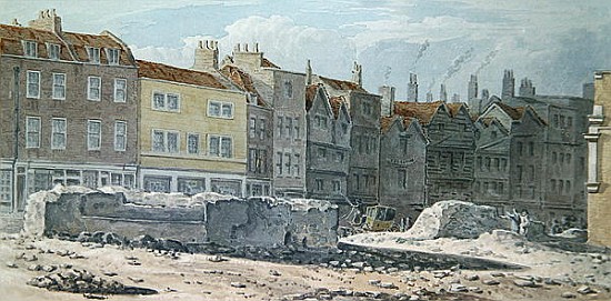 View of the Remains of Old London Wall from Robert Blemell Schnebbelie