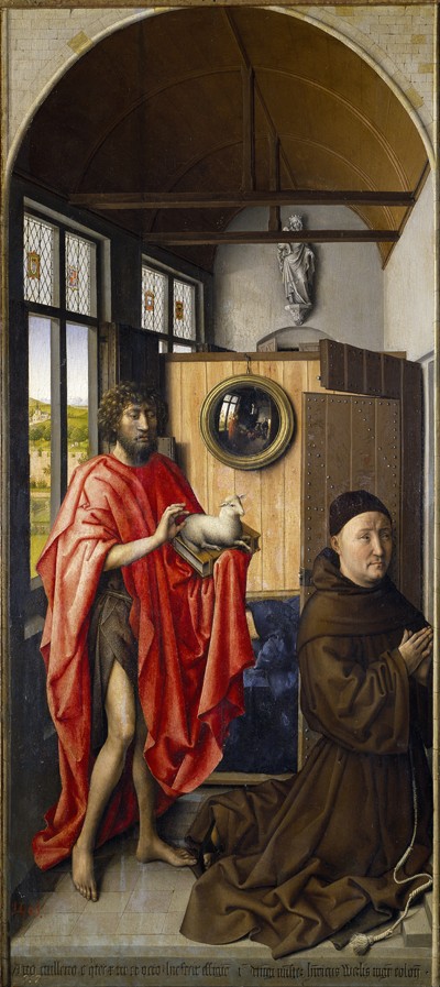 Saint John the Baptist and the Franciscan Heinrich von Werl from Robert Campin