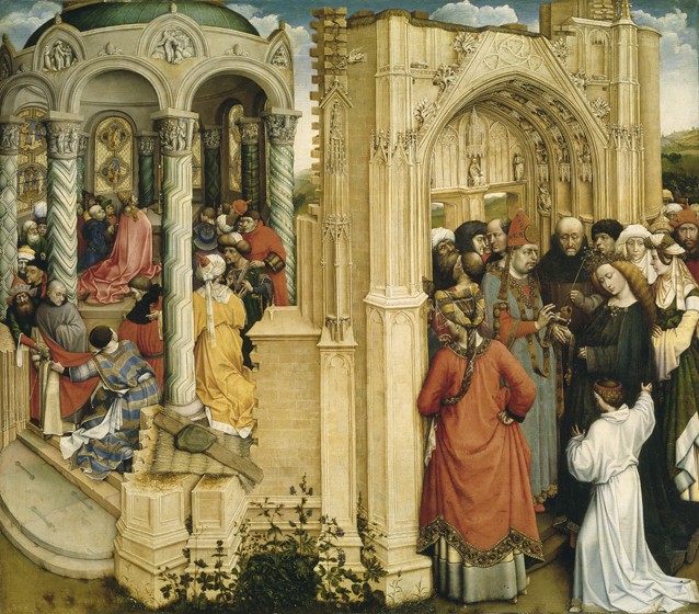 The Marriage of Mary and Joseph from Robert Campin