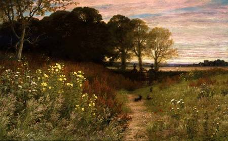 Landscape with Wild Flowers and Rabbits from Robert Collinson