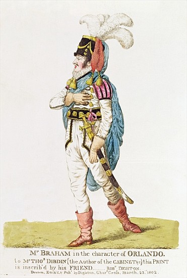 M.John Braham (1777-1856) the character of Orlando from Robert Dighton