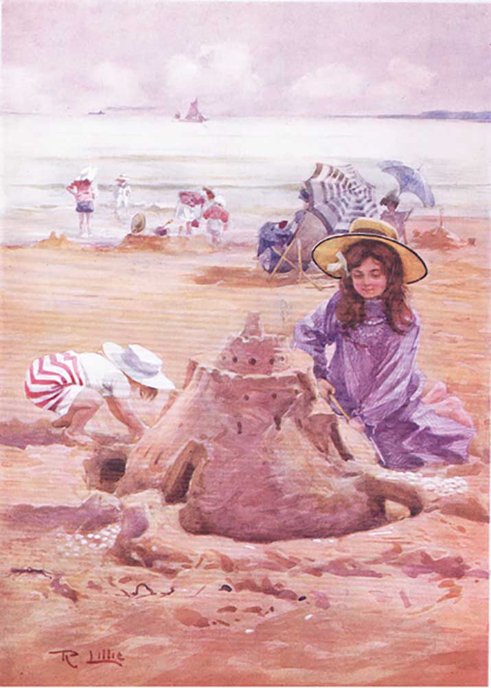 Building the sand castle from Robert Lillie