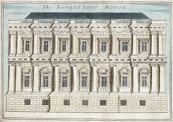 Banqueting House, Whitehall, from ''A Book of the Prospects of the Remarkable Places in and about th from Robert Morden