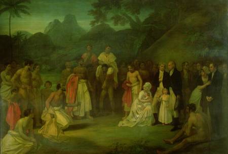 The Cession of Matavi by the High Priest of Tahiti from Robert Smirke