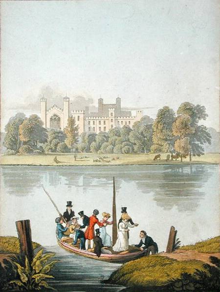 Eton College, and Ferry over the Thames, from 'The Naturama, or, Nature's Endless Transposition of V from Robert the Younger Havell