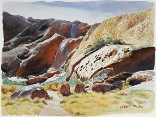 Aspects of Uluru (Ayers Rock), Australia (w/c)  from Robert  Tyndall