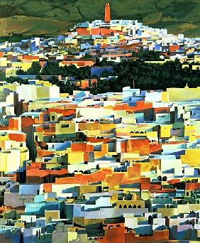 North African Townscape (oil on canvas) 