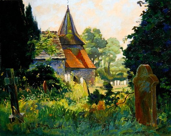 View of the Parish Church of St. James, Ashurst, West Sussex from Robert  Tyndall