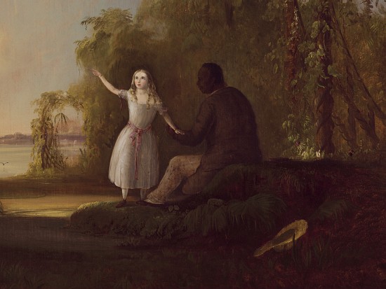 Detail of 'Uncle Tom and Little Eva' from Robert Scott Duncanson