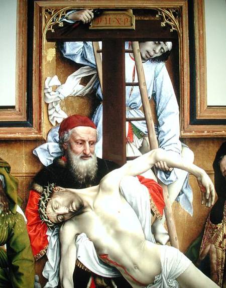 Joseph of Arimathea Supporting the Dead Christ from Rogier van der Weyden