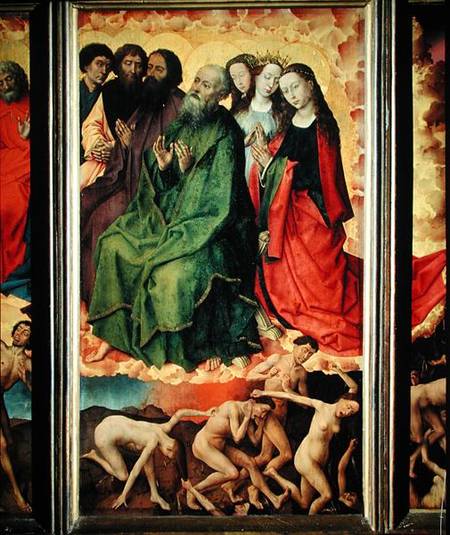 The Last Judgement, the entrance of the damned into hell from Rogier van der Weyden
