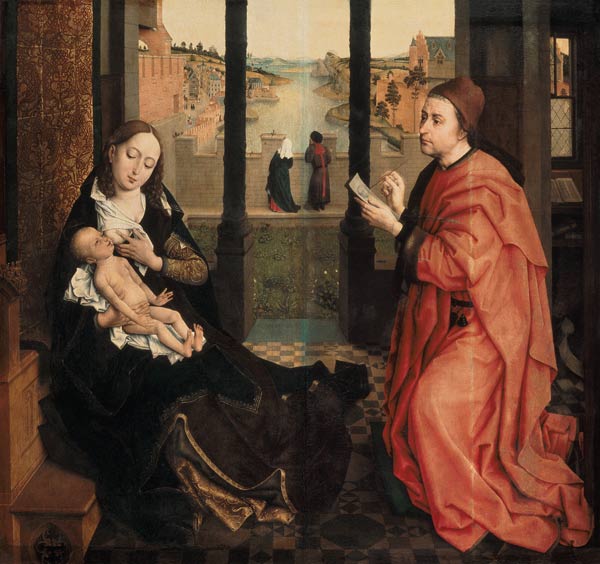 Maria is painted by Saint Lukas from Rogier van der Weyden