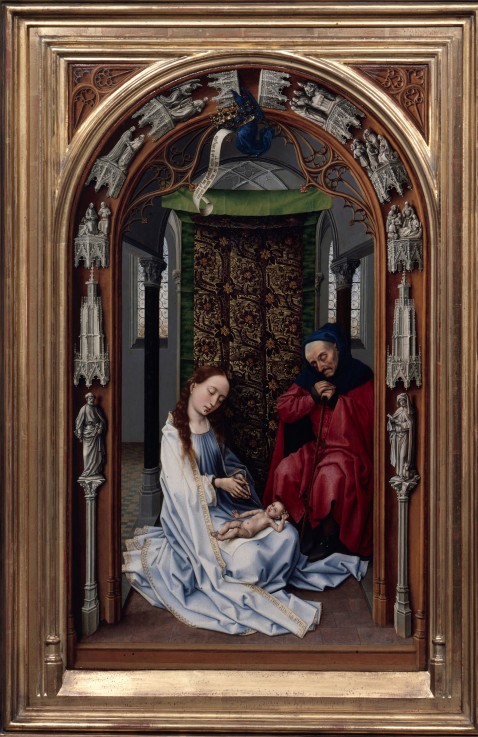 The Altar of Our Lady (Miraflores Altar), left panel from Rogier van der Weyden